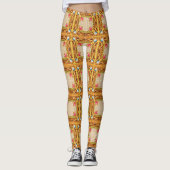 optische barokafdruk leggings (Voorkant)