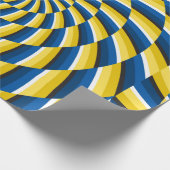 Optische bewegingsillusie  achtergrond Geel Cadeaupapier (Hoek)