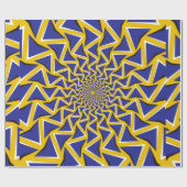 Optische bewegingsillusie bitmapachtergrond. Blauw Cadeaupapier (Vlak)