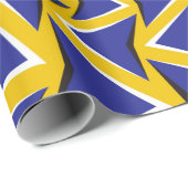 Optische bewegingsillusie bitmapachtergrond. Blauw Cadeaupapier (Rol Hoek)