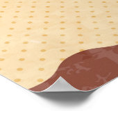 Optische chocoladeillustratie poster (Hoek)