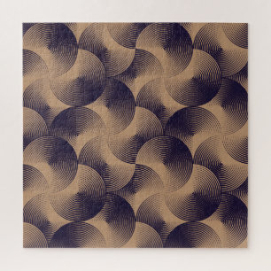 Optische cirkelillusie: geometrische naadloos. legpuzzel