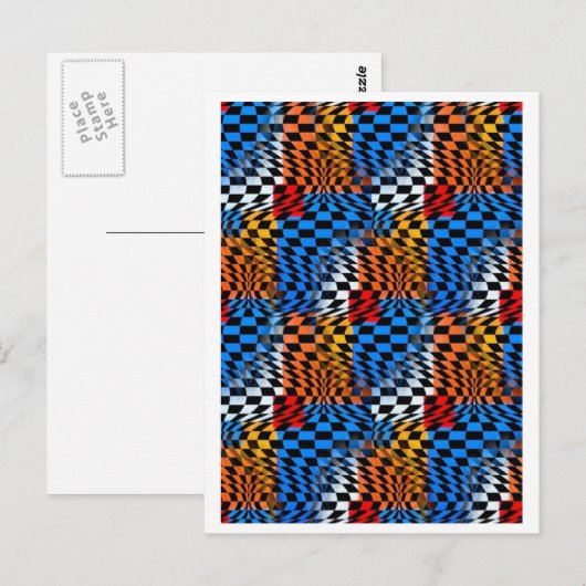 Optische drizzaninekaart briefkaart (Voorkant / Achterkant)