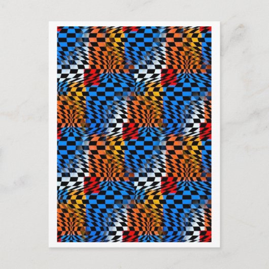 Optische drizzaninekaart briefkaart (Voorkant)