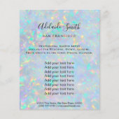 optische FAUX-iriserende textuur Flyer (Voorkant)