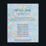 optische FAUX-iriserende textuur Flyer<br><div class="desc">schoonheidssalon professionele make - up kunstenaar flyer</div>