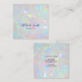 optische fotostructuur vierkante visitekaartje (Voorkant / Achterkant)