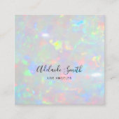 optische fotostructuur vierkante visitekaartje (Voorkant)