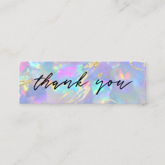 optische gemstone achtergrond mini visitekaartje (Voorkant)