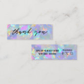 optische gemstone achtergrond mini visitekaartje (Voorkant / Achterkant)