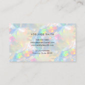 optische gemstone textuurachtergrond visitekaartje (Achterkant)