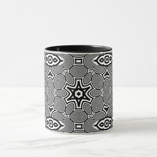 Optische Illusie 12 Abstract Design Mok (Midden)