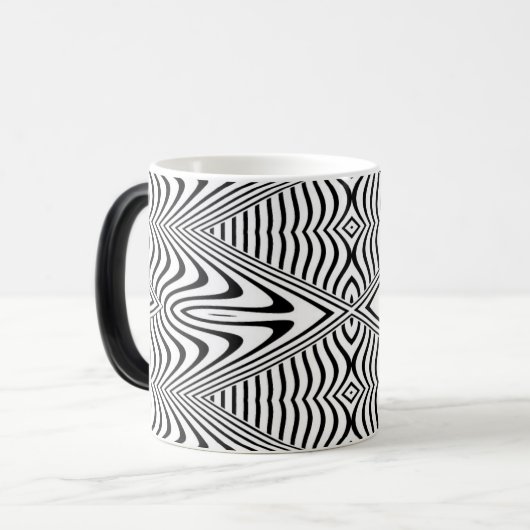 Optische Illusie 13 Abstract Design Magische Mok (Voorkant links)