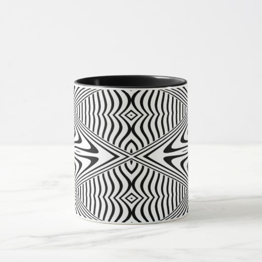 Optische Illusie 13 Abstract Design Mok (Midden)