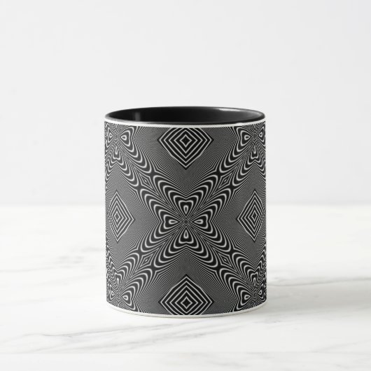 Optische Illusie 17 Abstract Design Mok (Midden)