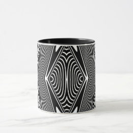 Optische Illusie 18 Abstract Design Mok
