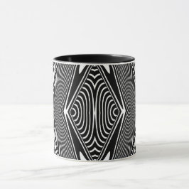 Optische Illusie 18 Abstract Design Mok