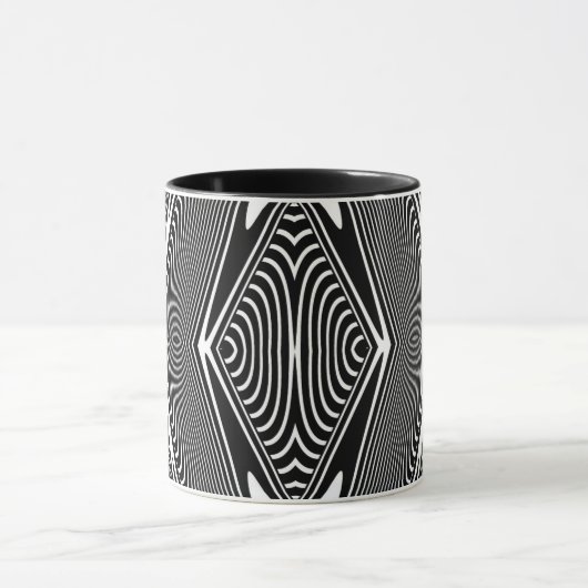 Optische Illusie 18 Abstract Design Mok (Midden)