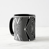 Optische Illusie 18 Abstract Design Mok (Voorkant links)