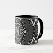 Optische Illusie 18 Abstract Design Mok (Voorkant rechts)