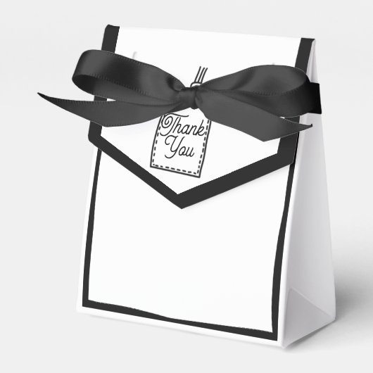 Optische illusie 2D Comic Style Hartelijk dank Bedankdoosjes (Voorkant Zijde)