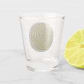 Optische illusie 3D dubbelzijdig een citroenschot Shot Glas (Achterkant)