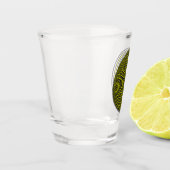 Optische illusie 3D dubbelzijdig een citroenschot Shot Glas (Links)