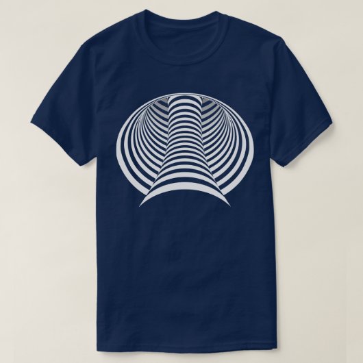 Optische illusie 3D Graphic Mind Trick T-shirt (Design voorkant)