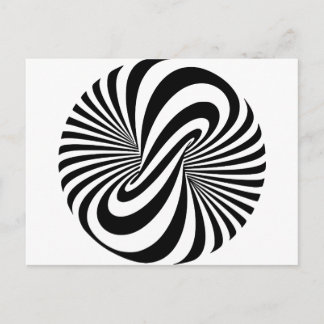 Optische illusie 3D spiraal Briefkaart