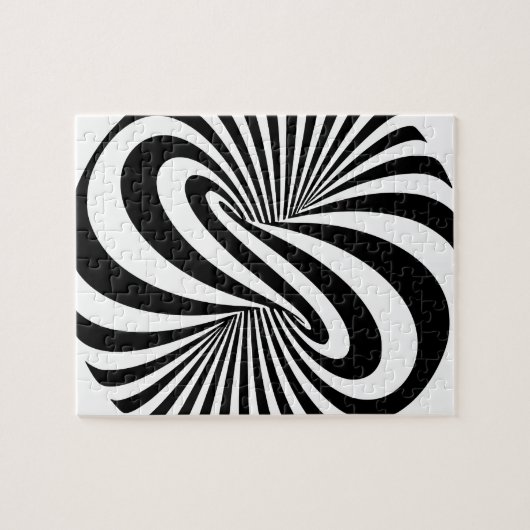 Optische illusie 3D spiraal Legpuzzel (Horizontaal)