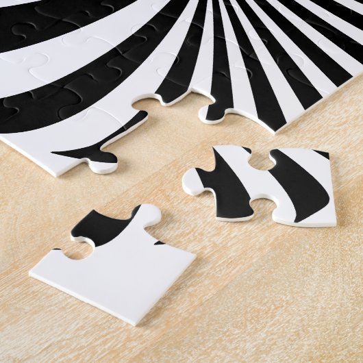 Optische illusie 3D spiraal Legpuzzel (Zijkant)