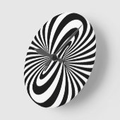Optische illusie 3D spiraal Ronde Klok (Hoek)