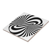 Optische illusie 3D spiraal Tegeltje (Zijkant)