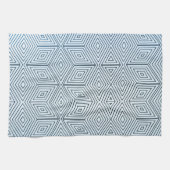 Optische illusie 3D vierkant Theedoek (Horizontaal)