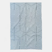 Optische illusie 3D vierkant Theedoek (Verticaal)