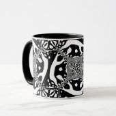 Optische Illusie 6 Abstract Design Mok (Voorkant links)