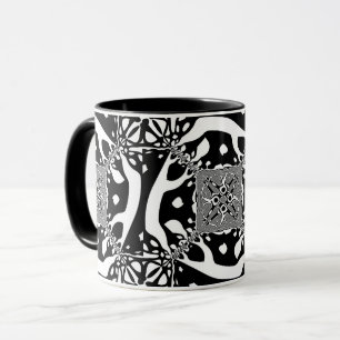 Optische Illusie 6 Abstract Design Mok