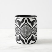 Optische Illusie 8 Abstract Design Mok (Midden)