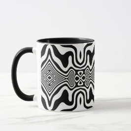 Optische Illusie 8 Abstract Design Mok