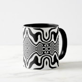 Optische Illusie 8 Abstract Design Mok (Voorkant rechts)