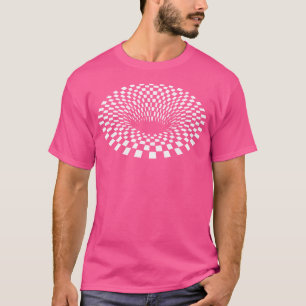 optische illusie-abracing-werveling t-shirt