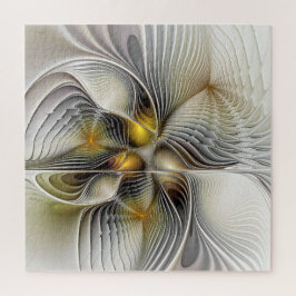 Optische Illusie Abstract 3D Fractal Met Diepte Legpuzzel