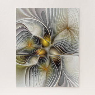 Optische Illusie Abstract 3D Fractal Met Diepte Legpuzzel