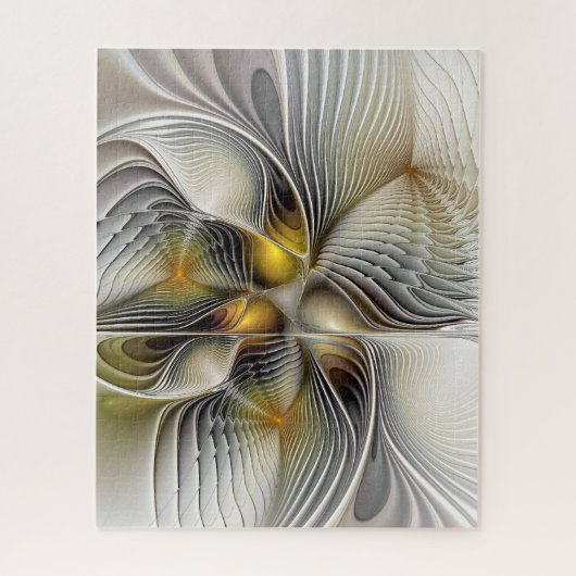 Optische Illusie Abstract 3D Fractal Met Diepte Legpuzzel (Verticaal)