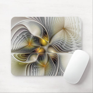 Optische Illusie Abstract 3D Fractal Met Diepte Muismat