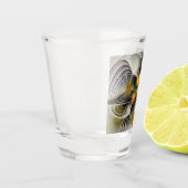 Optische Illusie Abstract 3D Fractal Met Diepte Shot Glas (Links)