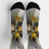 Optische Illusie Abstract 3D Fractal Met Diepte Sokken (Top)