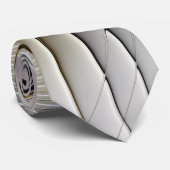 Optische Illusie Abstract 3D Fractal Met Diepte Stropdas (Opgerold)