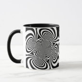 Optische Illusie Abstract Ontwerp Mok (Links)