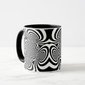 Optische Illusie Abstract Ontwerp Mok (Voorkant links)